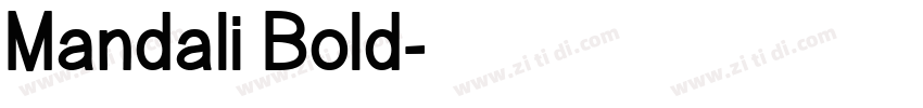 Mandali Bold字体转换